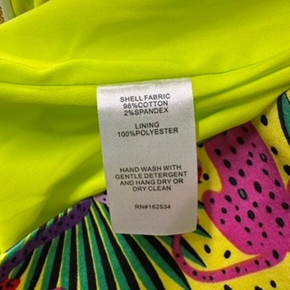 Emily McCarthy XL Skort Colorful Panthers Palms Lined Activewear Tennis EUC - Picture 7 of 7